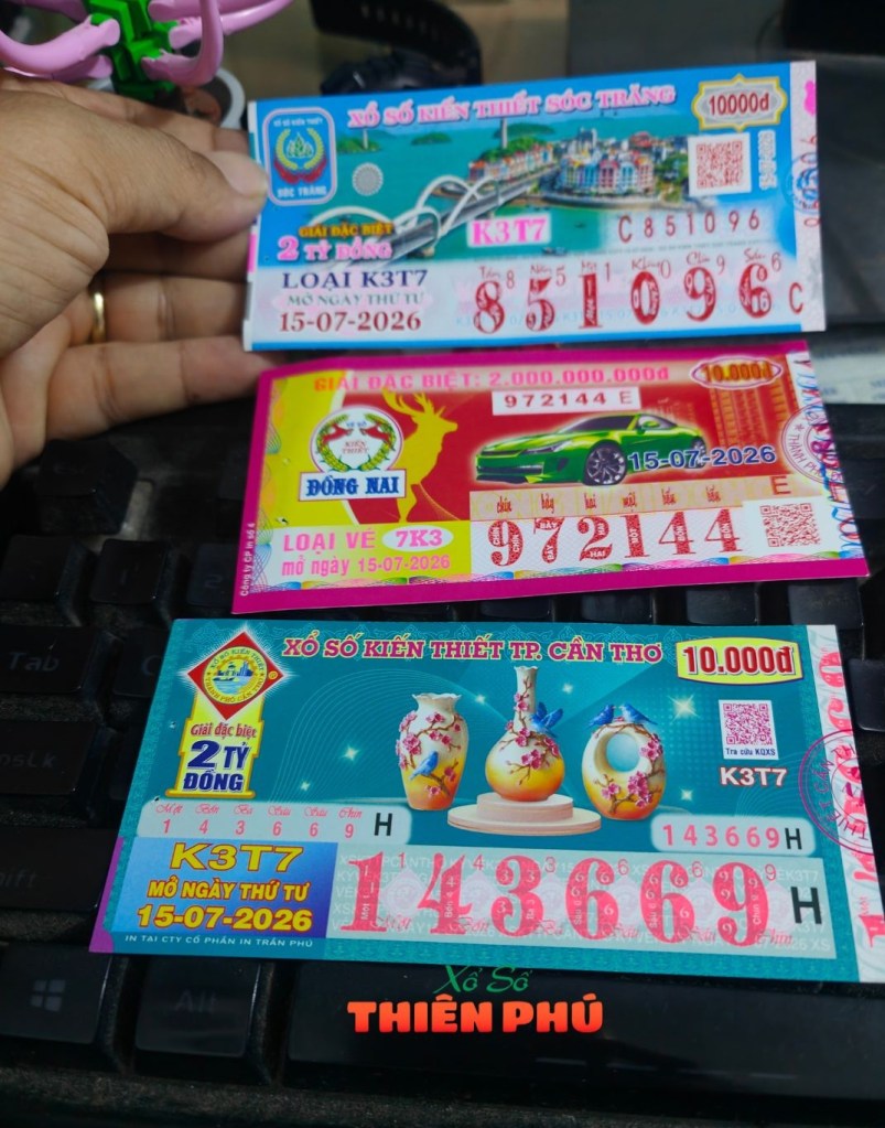 Vé số Đồng Nai phát hành thứ 4 và mở thưởng vào 16h15